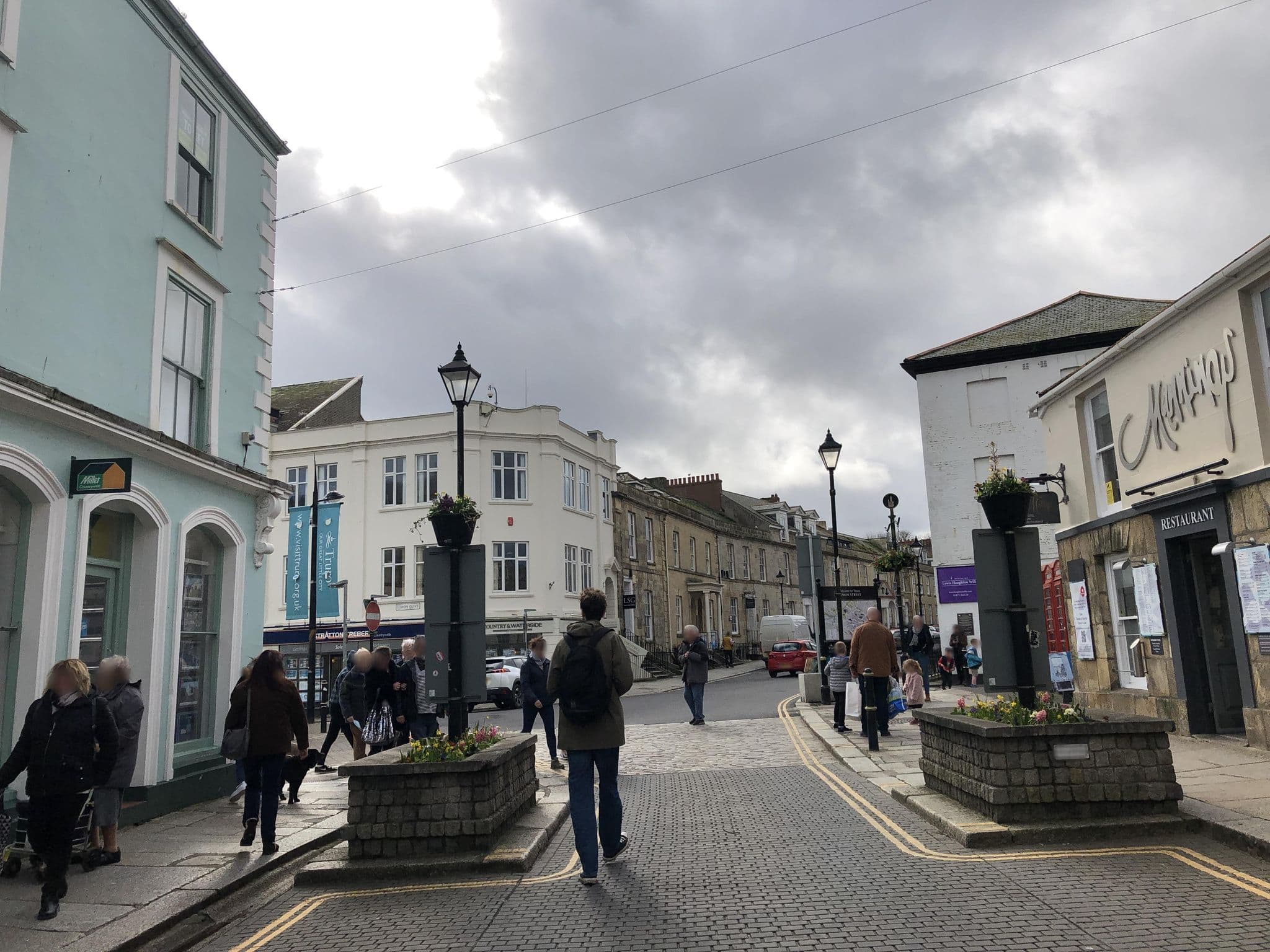 Street view near The Royal Hotel, Truro — © sjfos (CC BY-SA · Mapillary)