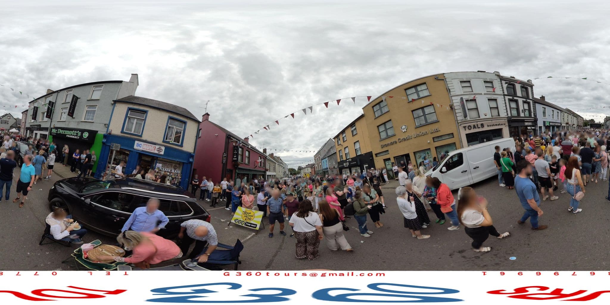 Street view near Commercial Hotel, Fintona — © g360tours (CC BY-SA · Mapillary)