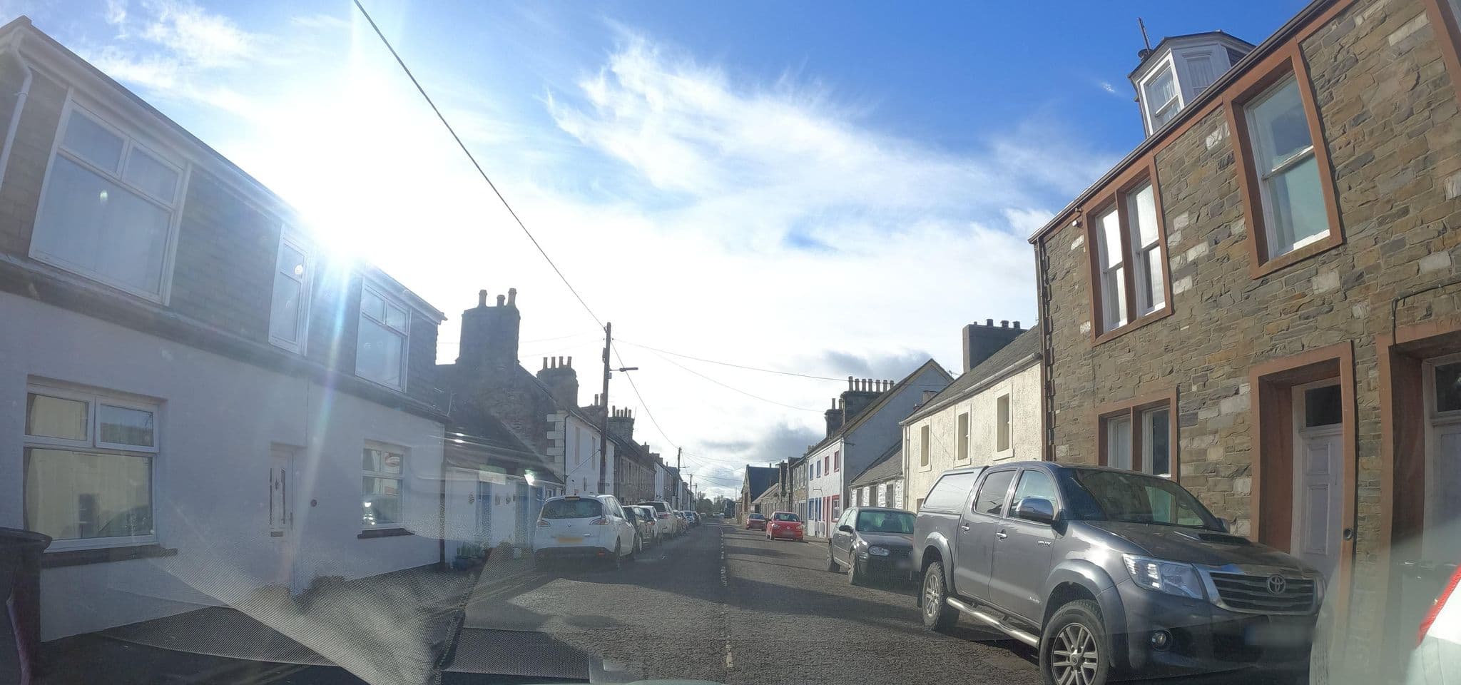 Street view near Cherrytrees Bed and Breakfast, Newton Stewart — © hobgoblin (CC BY-SA · Mapillary)