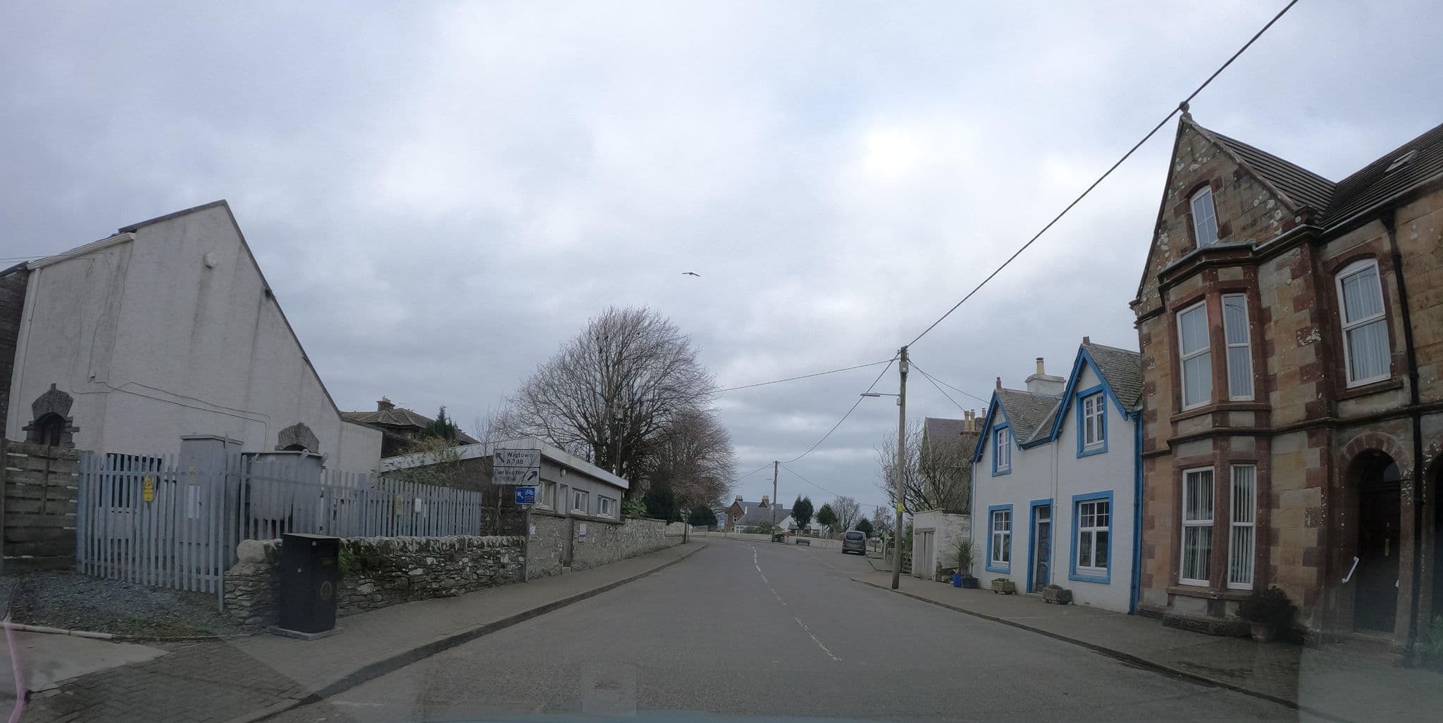 Street view near Black Hawk Hotel, Newton Stewart — © hobgoblin (CC BY-SA · Mapillary)