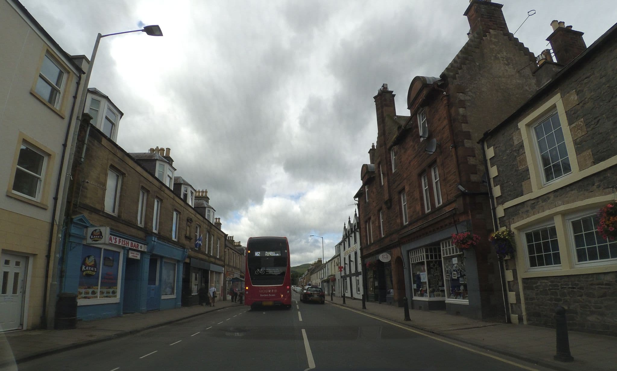 Street view near St Ronans Hotel, Innerleithen — © fluffyduck (CC BY-SA · Mapillary)