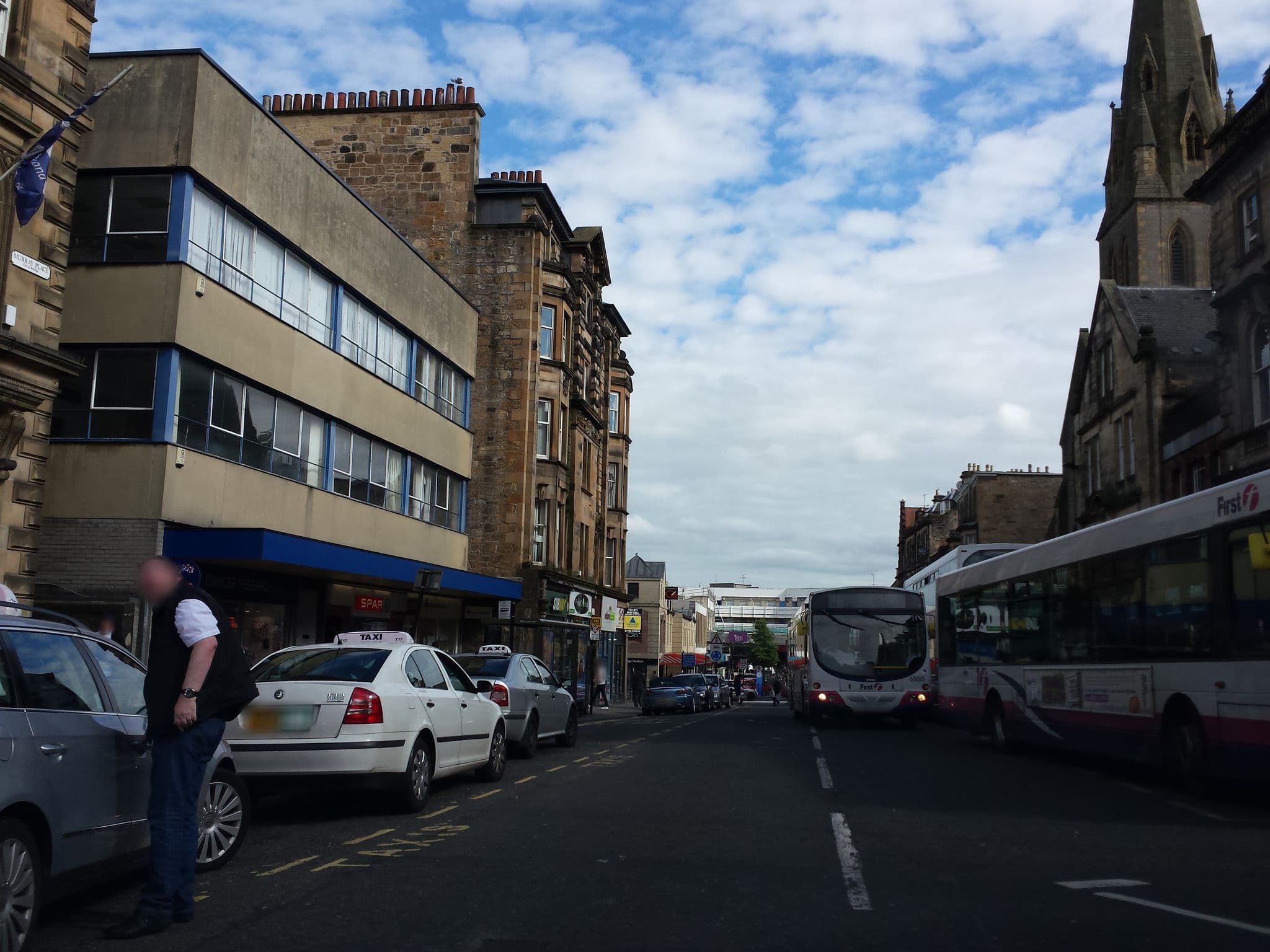Street view near Willy Wallace Hostel, Stirling — © rudolfmayer (CC BY-SA · Mapillary)