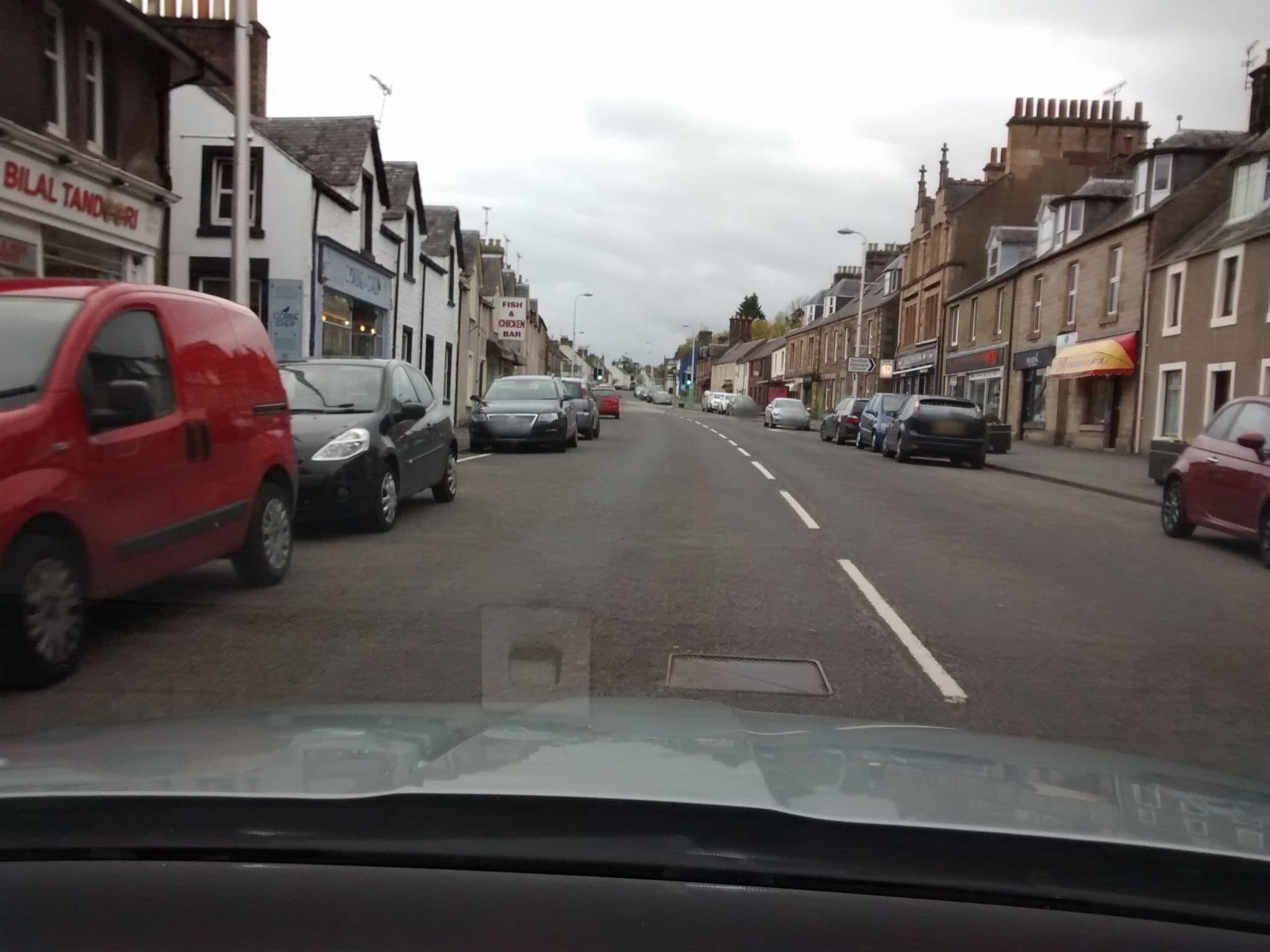 Street view near Rossie Cottage, Auchterarder — © hobgoblin (CC BY-SA · Mapillary)