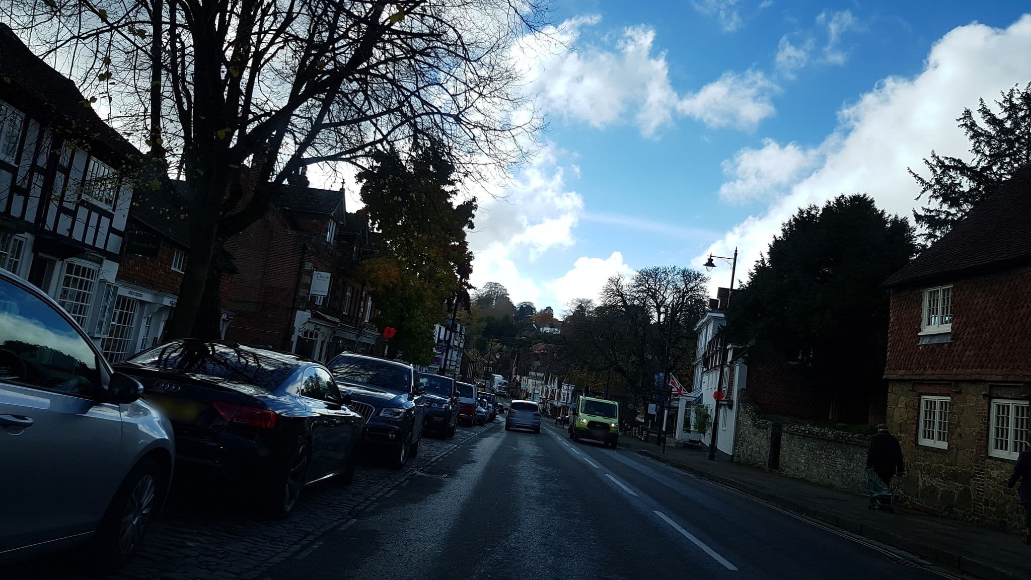 Street view near The Georgian Coppa Club, Haslemere — © richardc (CC BY-SA · Mapillary)
