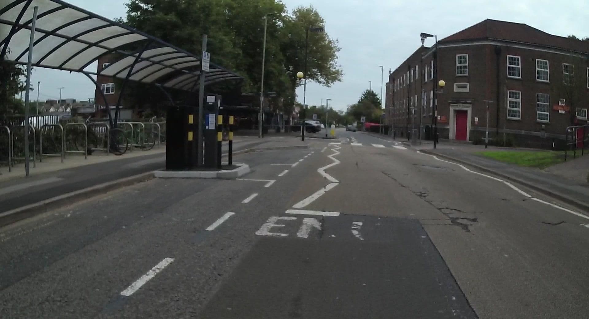 Street view near Travelodge, Woking — © jpennycook (CC BY-SA · Mapillary)