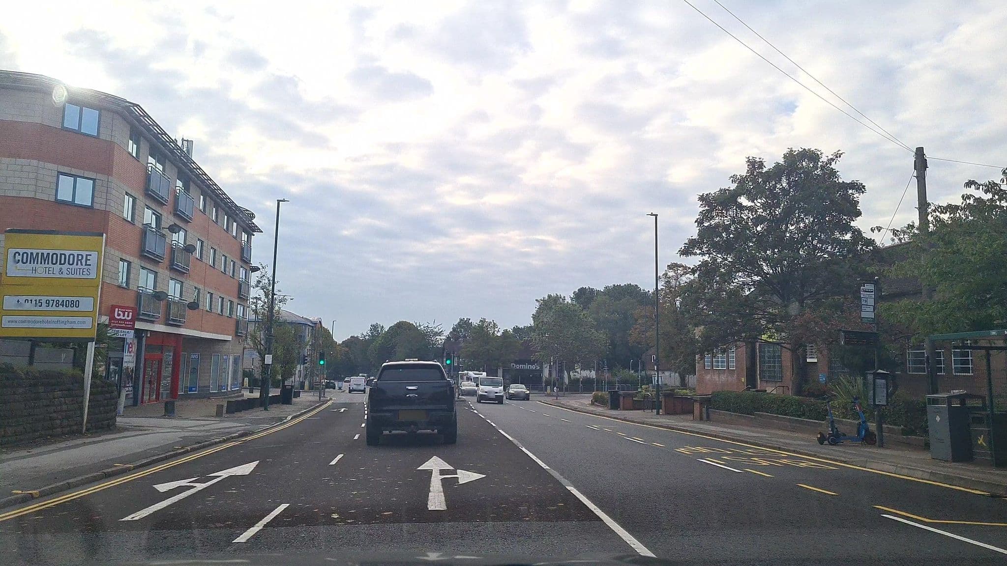 Street view near Nuthall Lodge Hotel, Basford — © mappo2 (CC BY-SA · Mapillary)