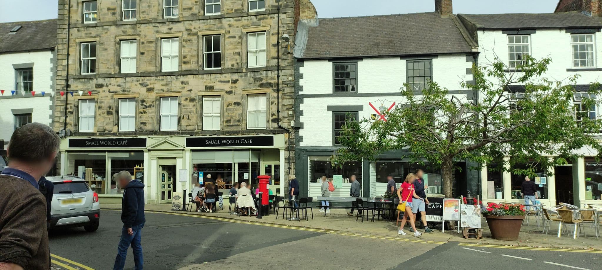 Street view near Hallbank Guest house, Hexham — © jethro10 (CC BY-SA · Mapillary)