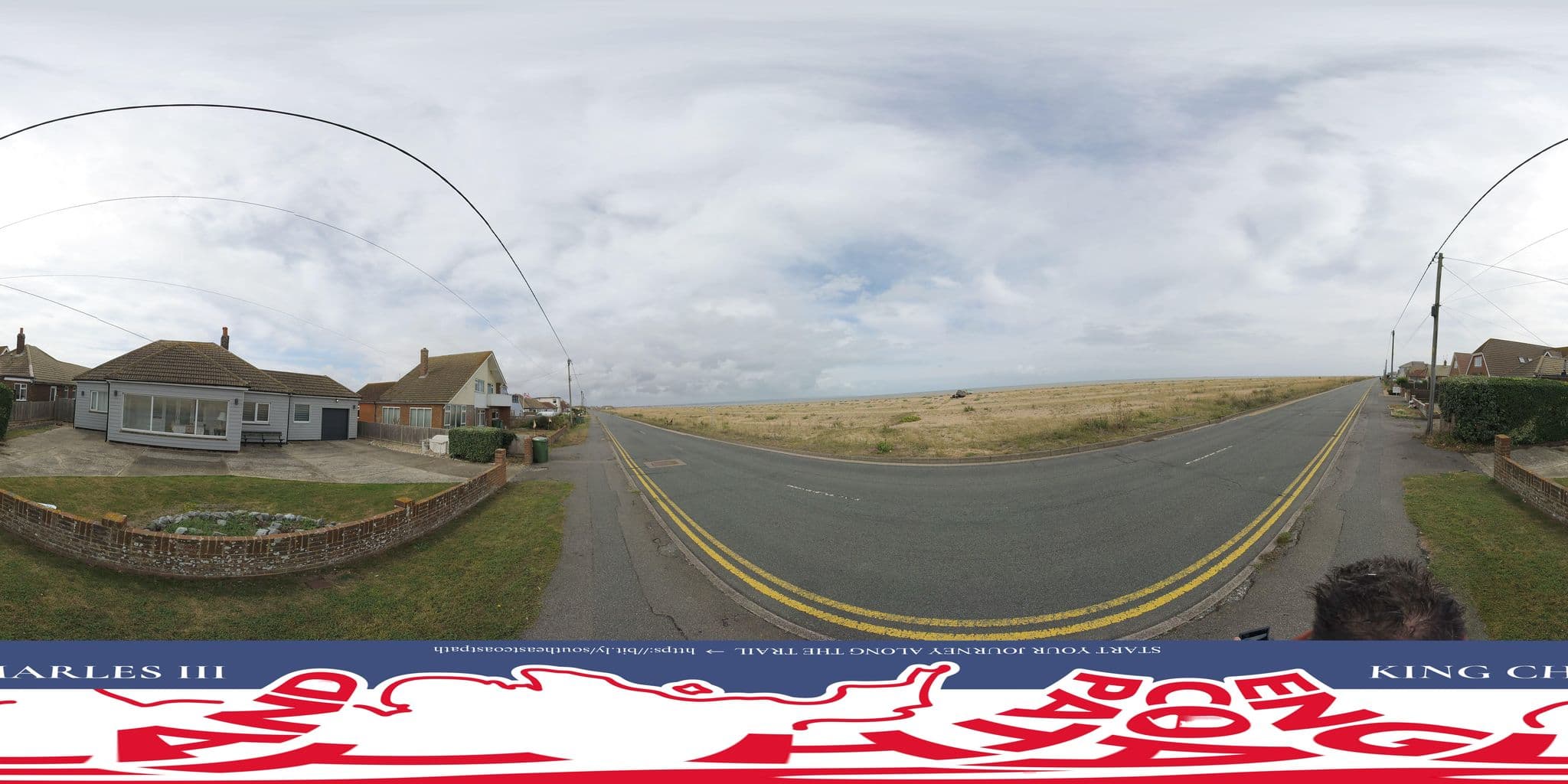 Street view near Fairwind, Lydd — © EnglandCoastPath (CC BY-SA · Mapillary)