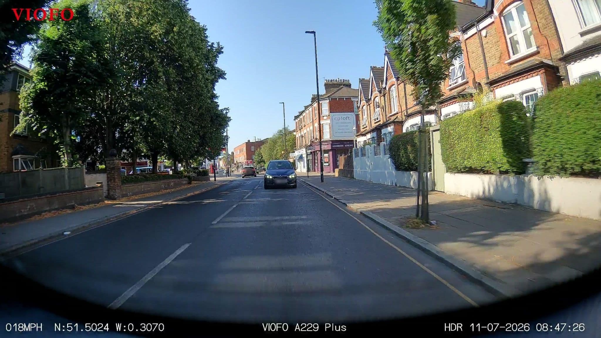Street view near Bennys B&B, Ealing Common — © RyanBush (CC BY-SA · Mapillary)
