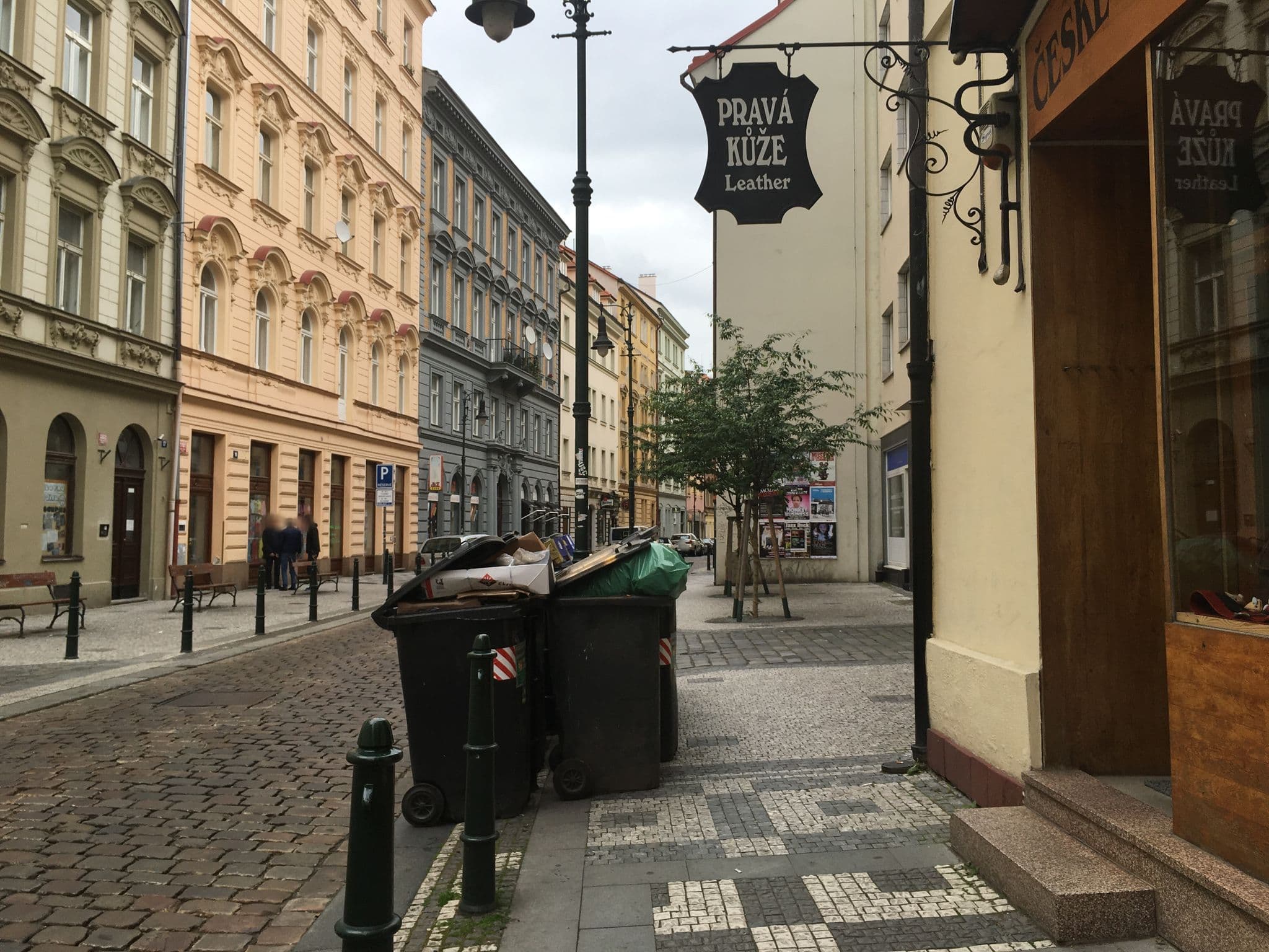 Street view near Hotel Salvator, Prague