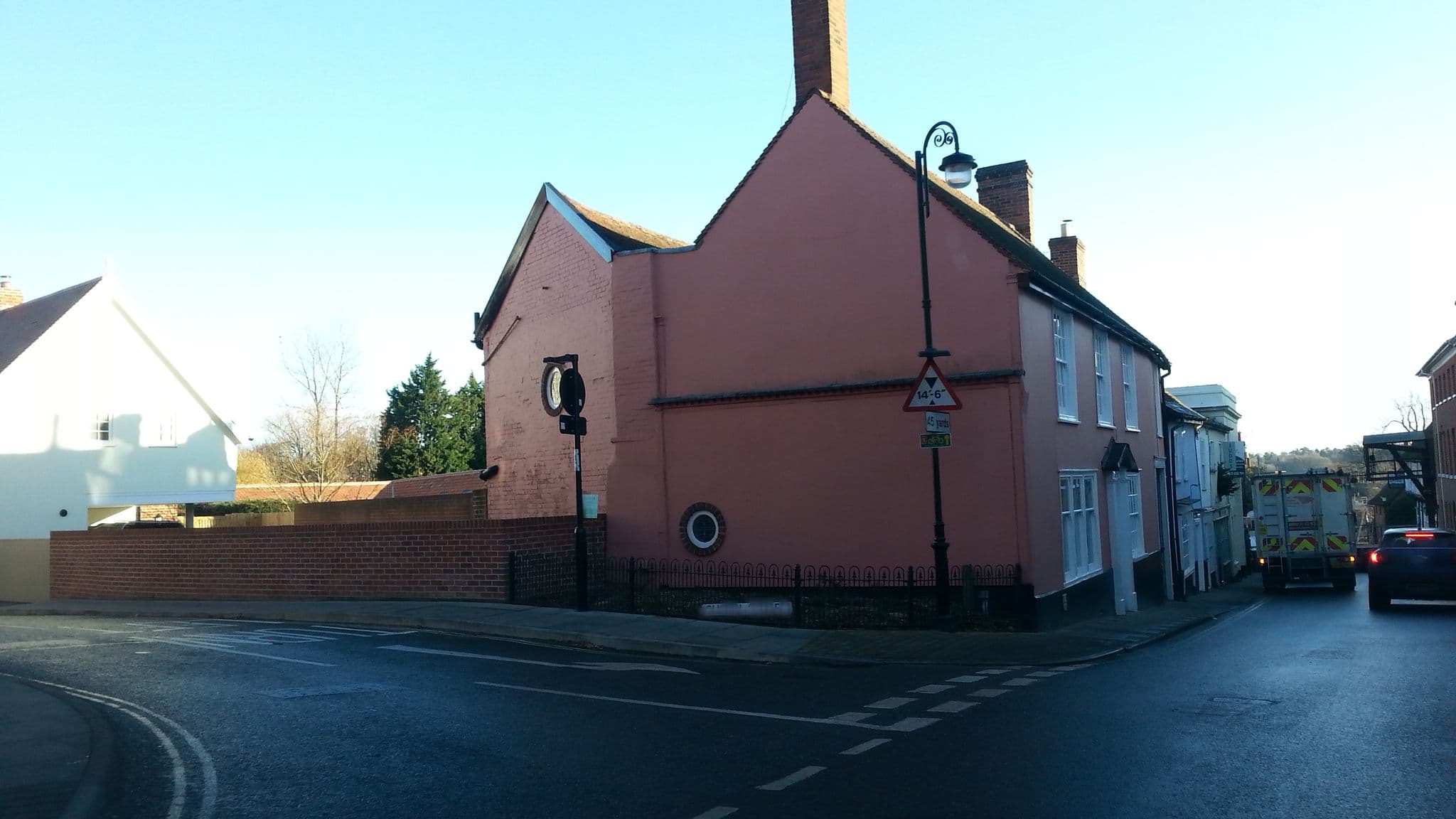 Street view near The Bull Hotel & Restaurant, Woodbridge — © adam2 (CC BY-SA · Mapillary)