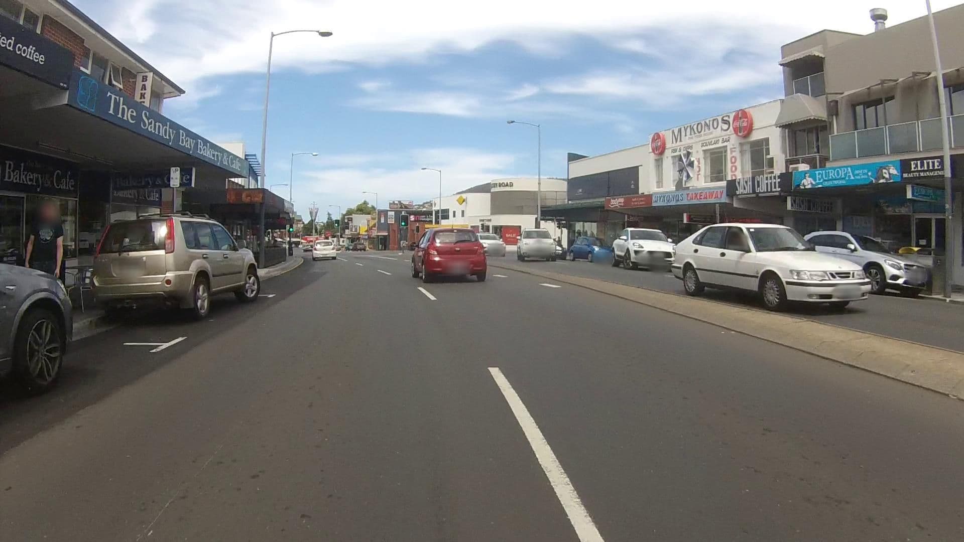 Street view near Bay Arcade Holiday Units, Sandy Bay — © tastrax (CC BY-SA · Mapillary)