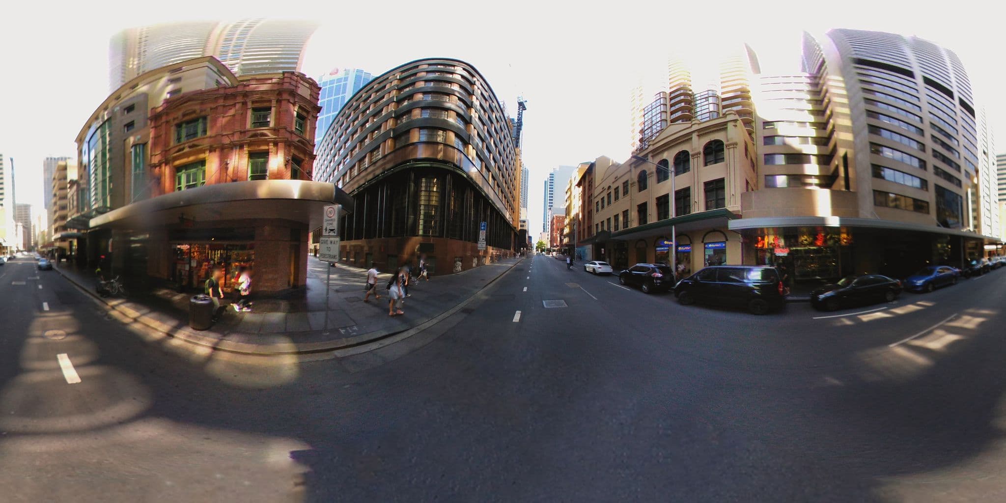 Street view near Primus Swimming Pool, Haymarket — © aharvey (CC BY-SA · Mapillary)