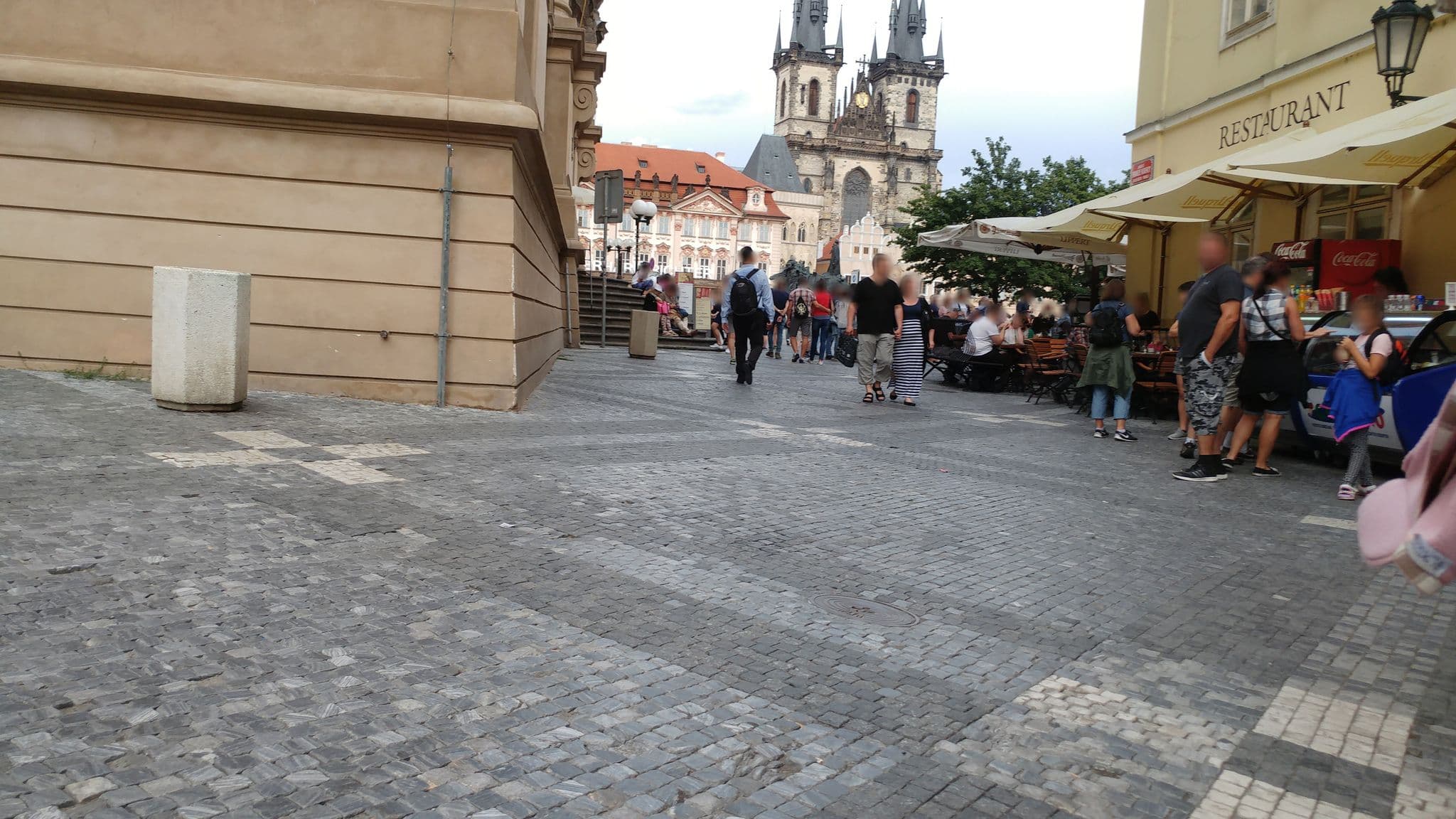 Street view near Hotel Lippert, Prague