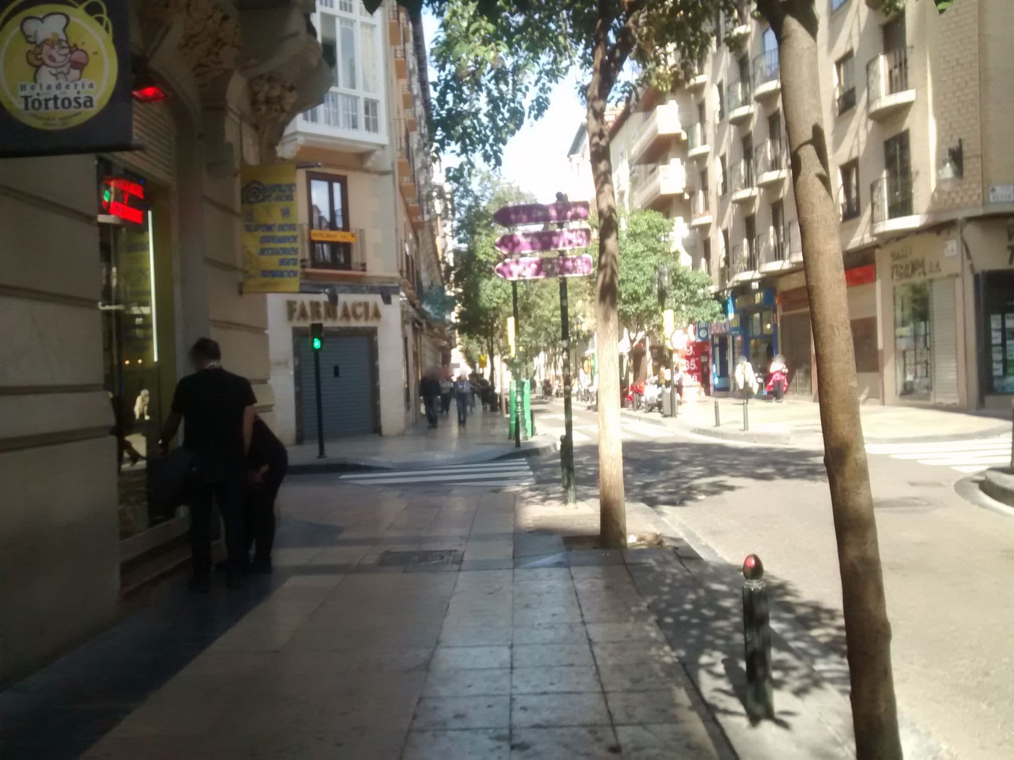 Street view near Hotel Sauce, Zaragoza — © msevilla00 (CC BY-SA · Mapillary)