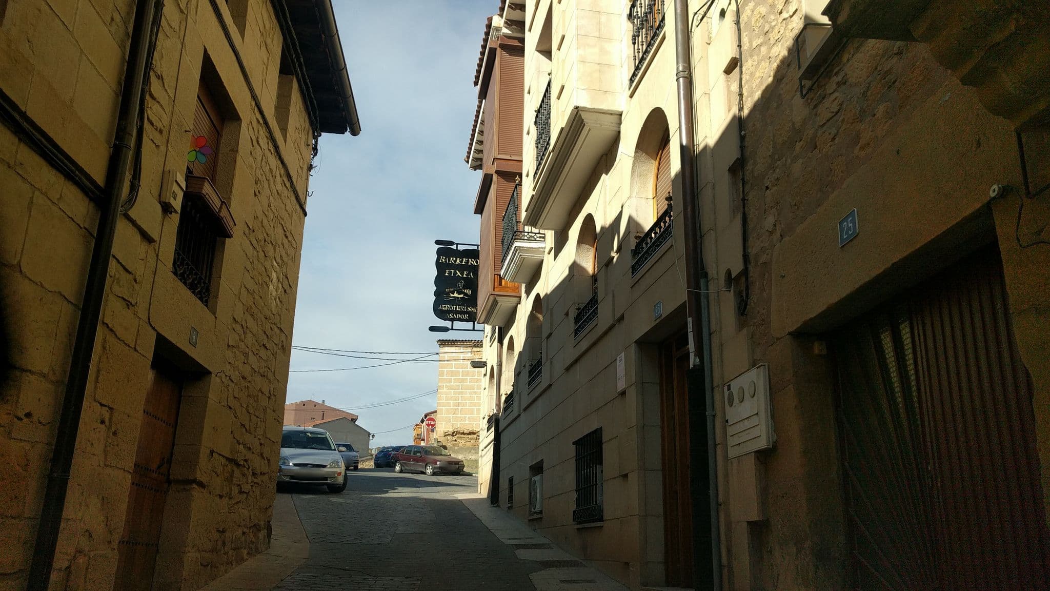 Street view near Barquero Etxea, Fuenmayor — © egofer (CC BY-SA · Mapillary)