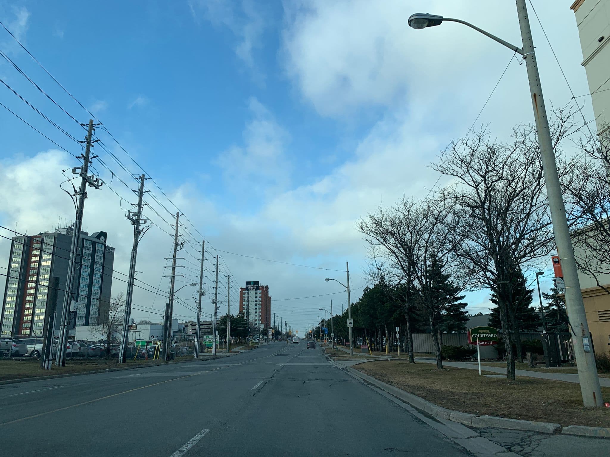 Street view near Courtyard Toronto Airport, Eringate-Centennial-West Deane — © mdrive (CC BY-SA · Mapillary)