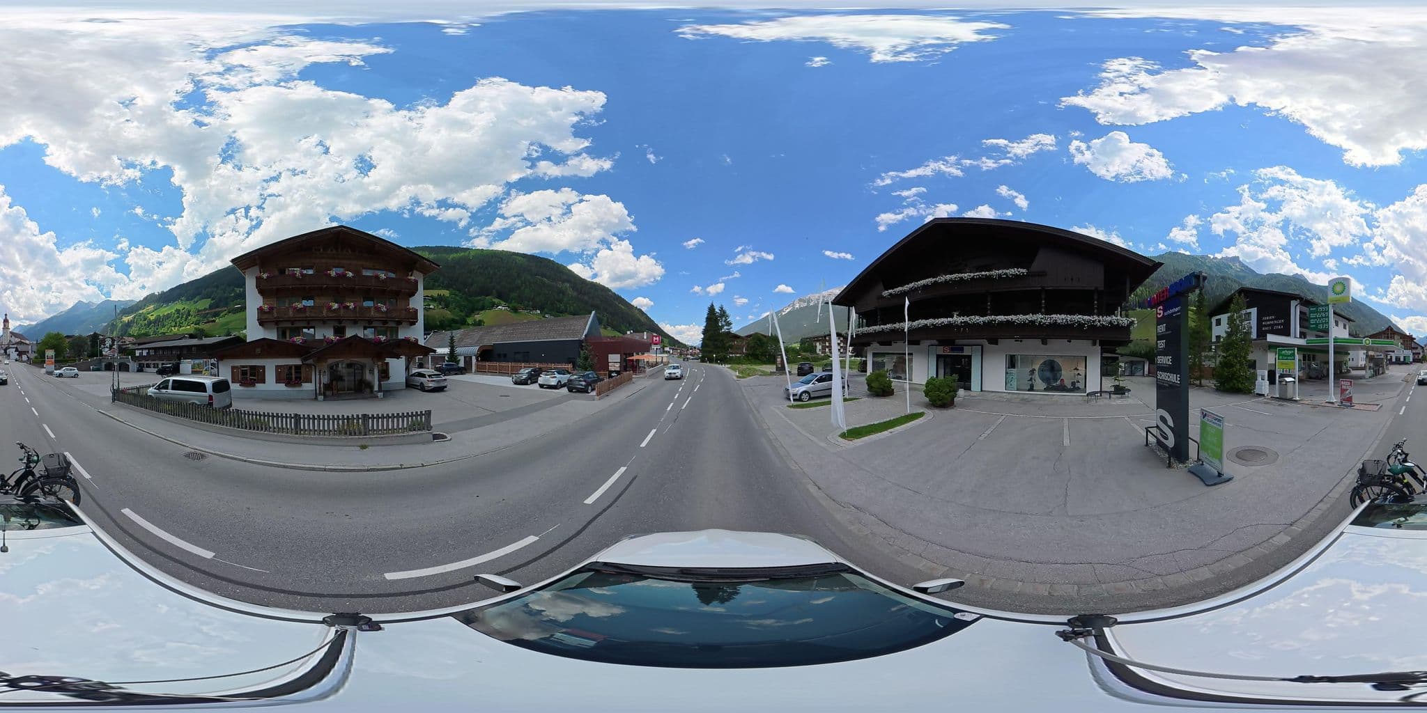 Street view near Schönherr Haus, Neustift im Stubaital