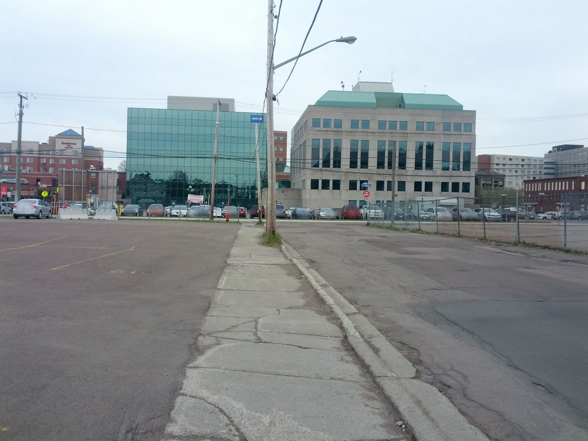 Street view near Bossfield Hotel, Downtown Moncton — © bendauphinee (CC BY-SA · Mapillary)