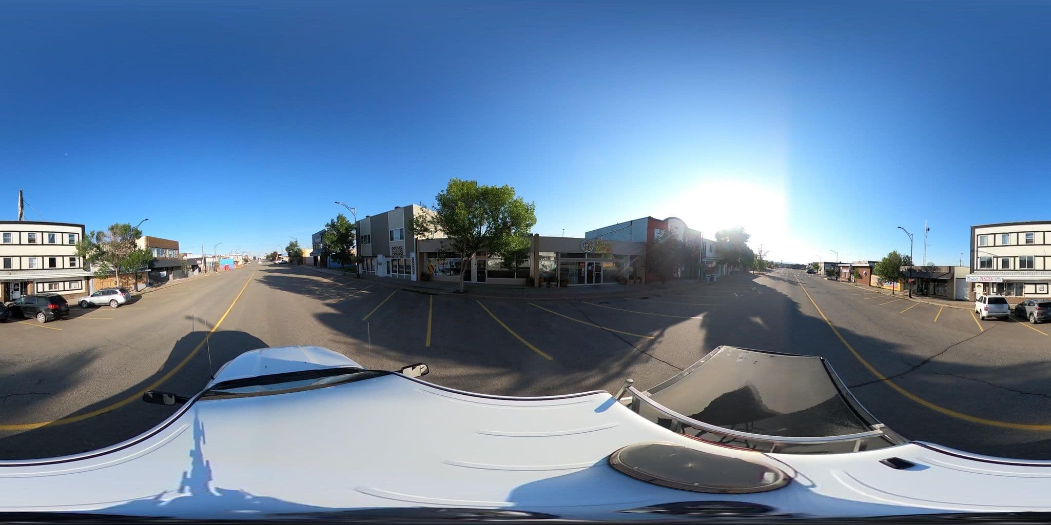 Street view near Mile Zero Apartment Hotel, Dawson Creek — © CChalmersDCEngg (CC BY-SA · Mapillary)