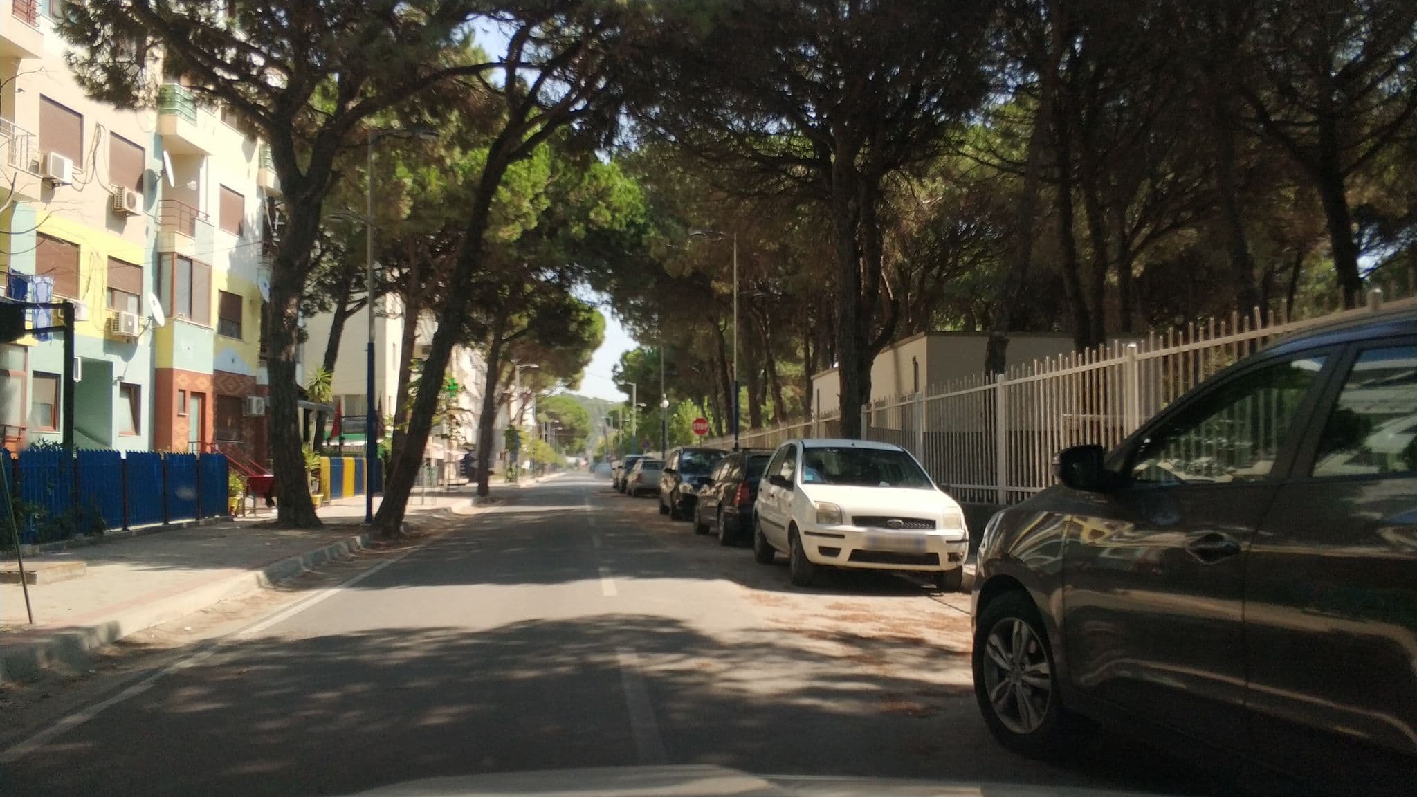 Street view near Hotel Family, Kavajë — © freddouhelk (CC BY-SA · Mapillary)