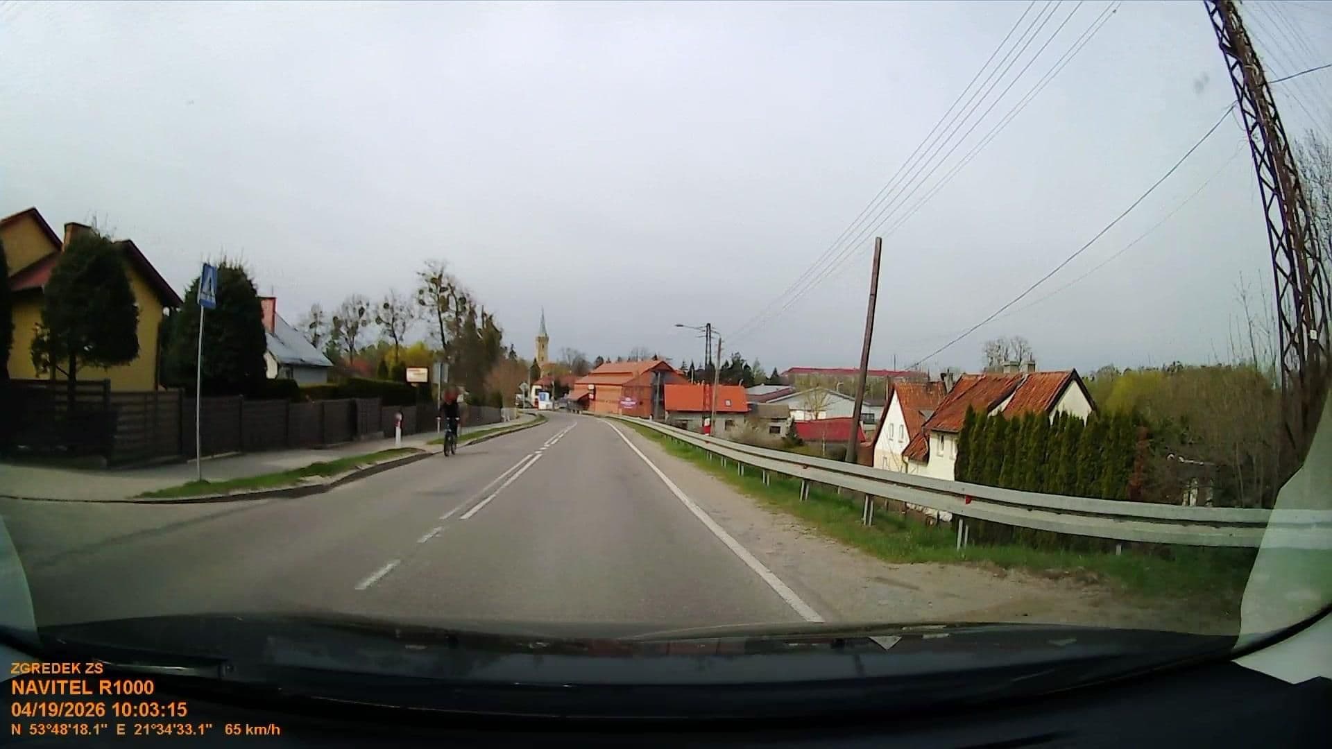 Street view near "U Jolanty" Pokoje Jolanta Kurowska, Mikołajki — © d3mol3k (CC BY-SA · Mapillary)