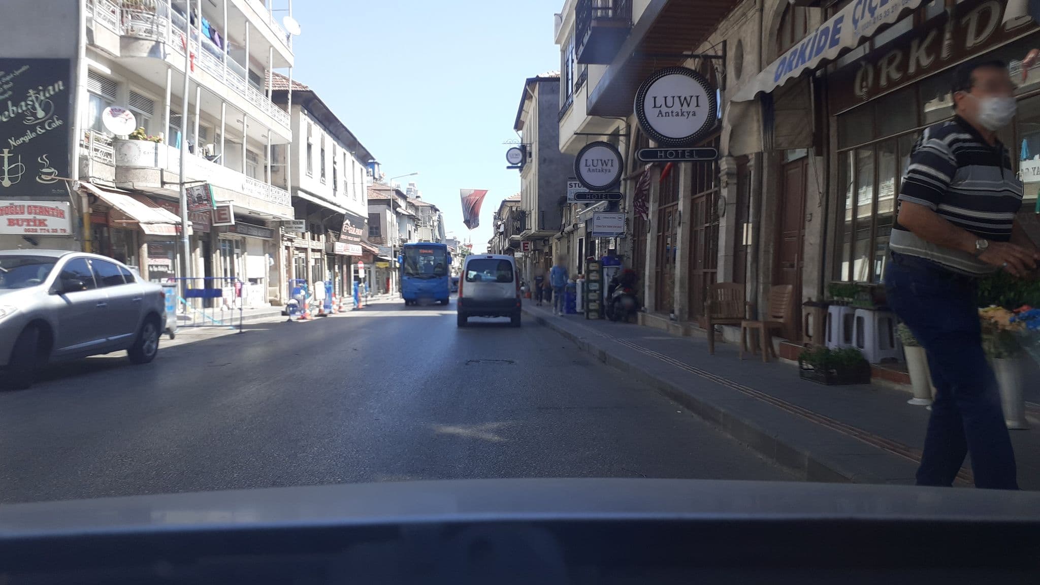 Street view near Luwı Boutique Hotel, Antakya — © ahmettsafaa (CC BY-SA · Mapillary)