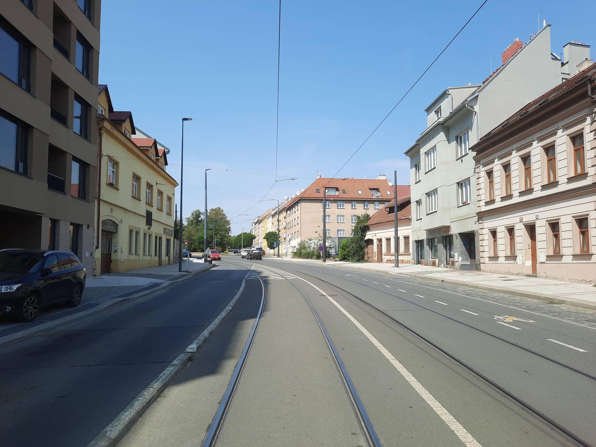 Street view near Pension Emma, Libeň — © ondrejlopatka (CC BY-SA · Mapillary)