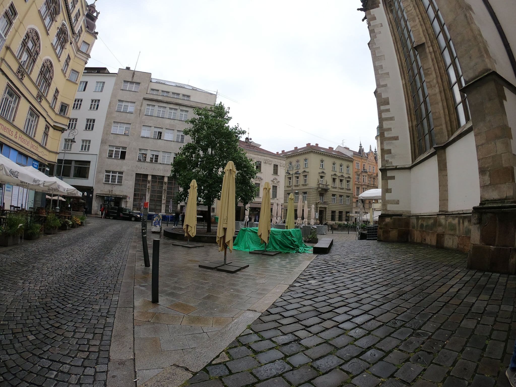 Street view near St. James´ Square Apartment, Brno — © richlv (CC BY-SA · Mapillary)