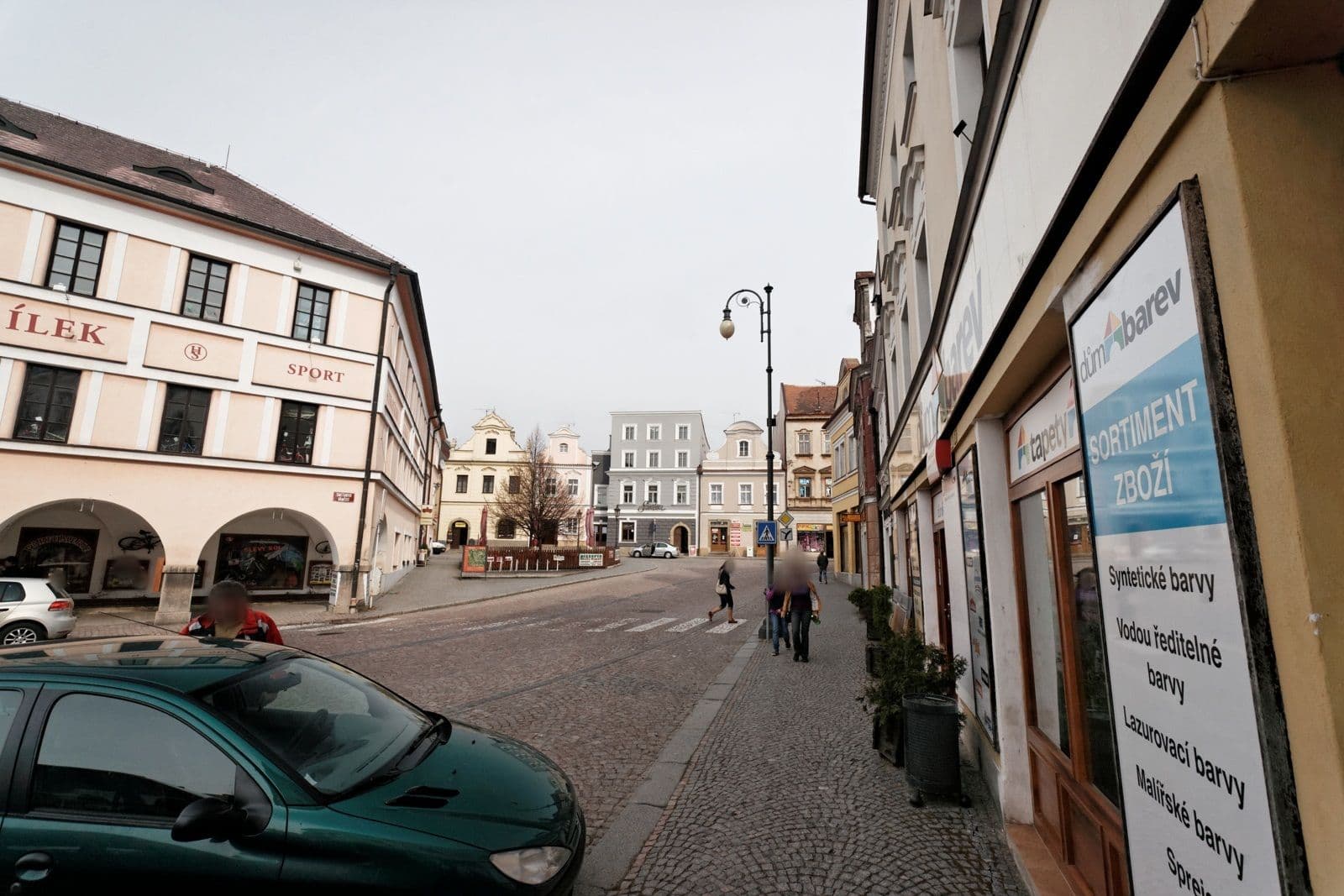 Street view near Hotel Zlatá hvězda, Litomyšl — © txllxt (CC BY-SA · Mapillary)