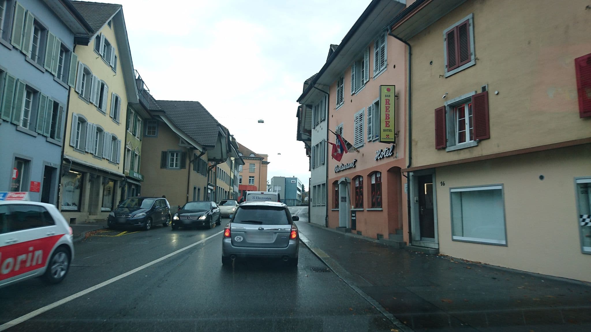 Street view near Hotel-Restaurant Rebe, Aarau — © bloodhound99 (CC BY-SA · Mapillary)