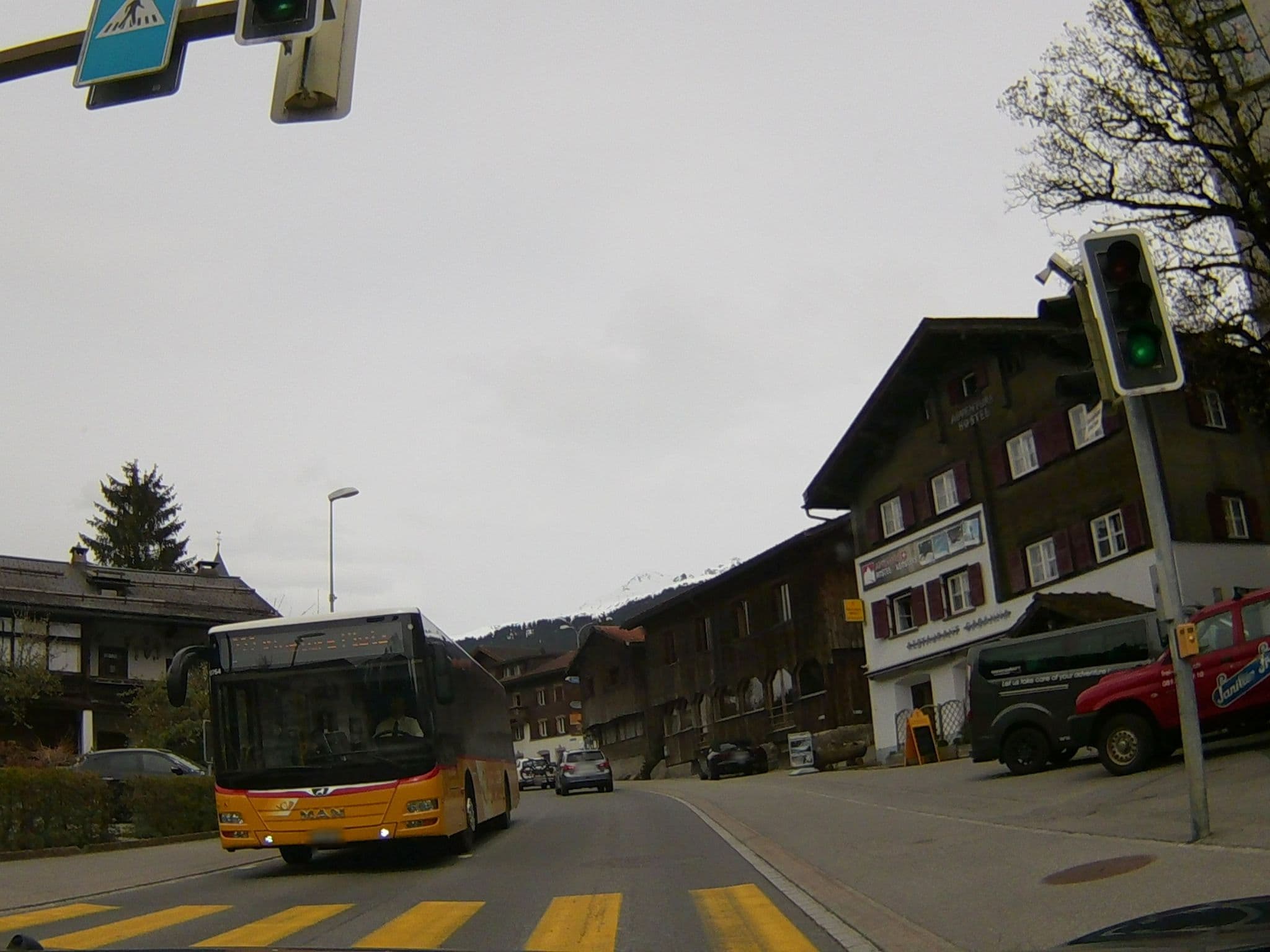Street view near R&M Adventure Hostel, Klosters Serneus — © oferi (CC BY-SA · Mapillary)