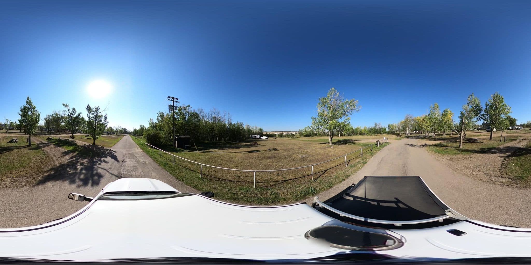 Street view near Mile 0 Campground, Dawson Creek — © CChalmersDCEngg (CC BY-SA · Mapillary)