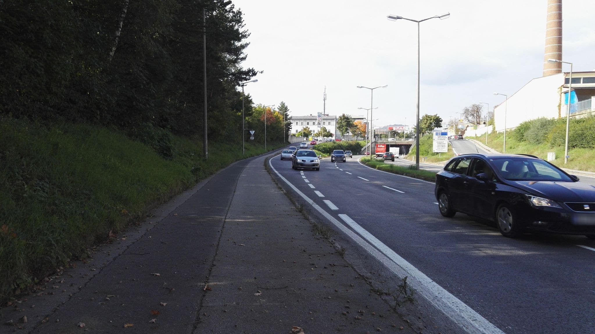 Street view near B&B Hotel Graz Süd, Puntigam — © aceini (CC BY-SA · Mapillary)