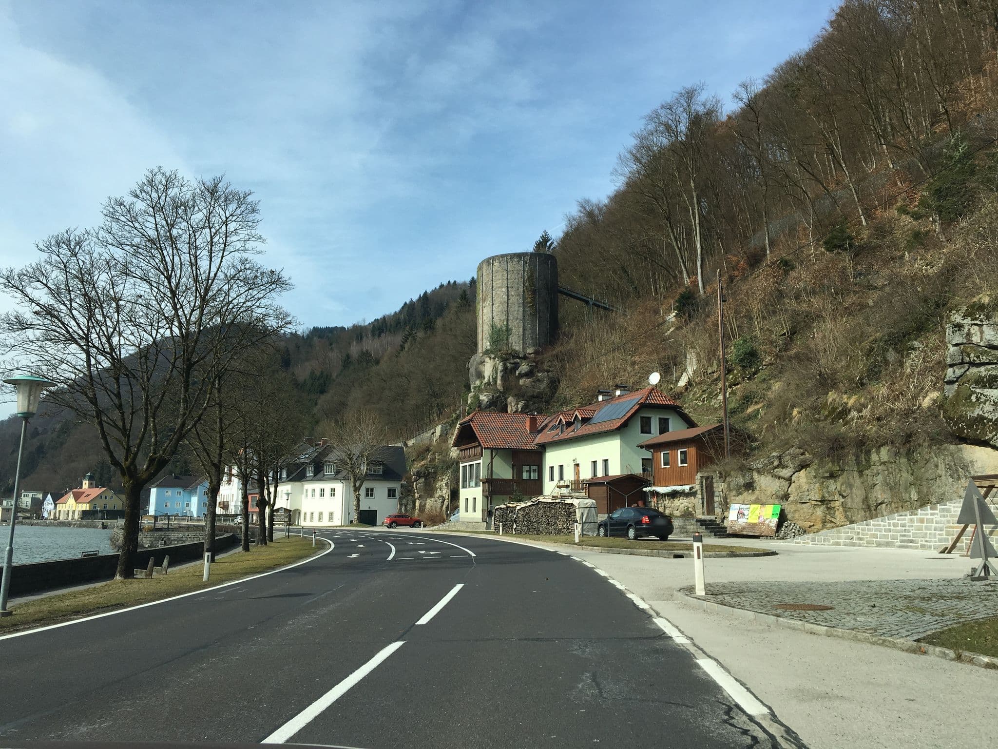 Street view near Haus Monika, Grein — © schobi (CC BY-SA · Mapillary)