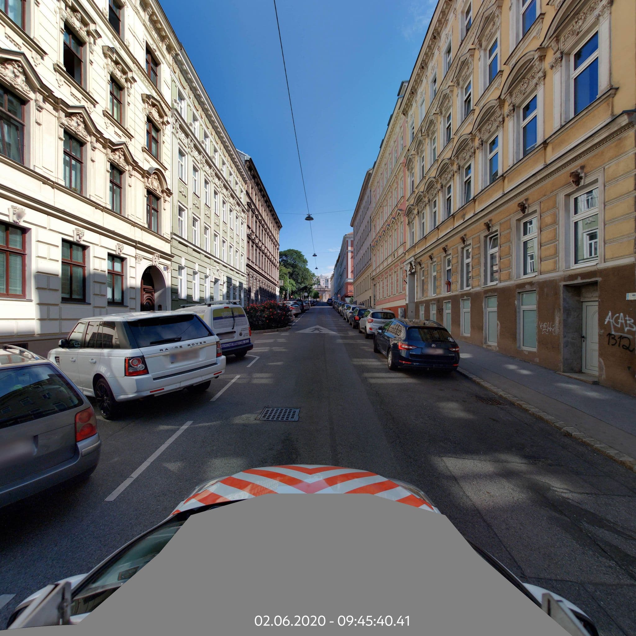 Street view near Flatprovider Comfort Eduard Apartment, Fünfhaus — © eliasgander (CC BY-SA · Mapillary)