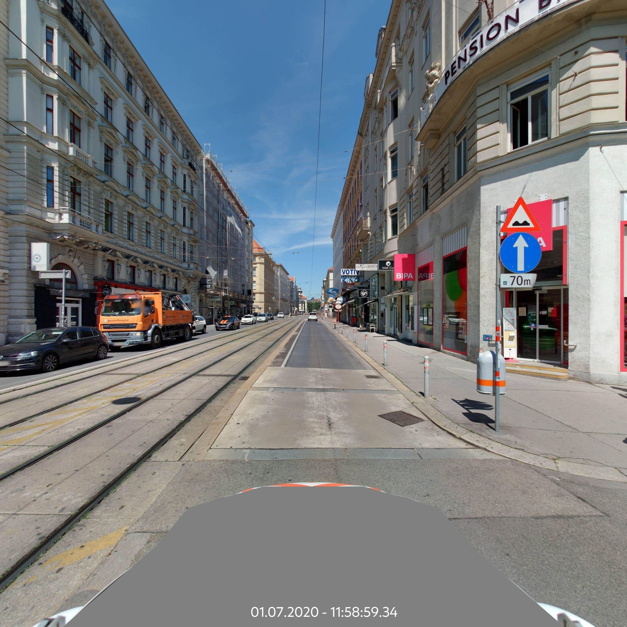 Street view near Pension Baron, Alsergrund — © eliasgander (CC BY-SA · Mapillary)