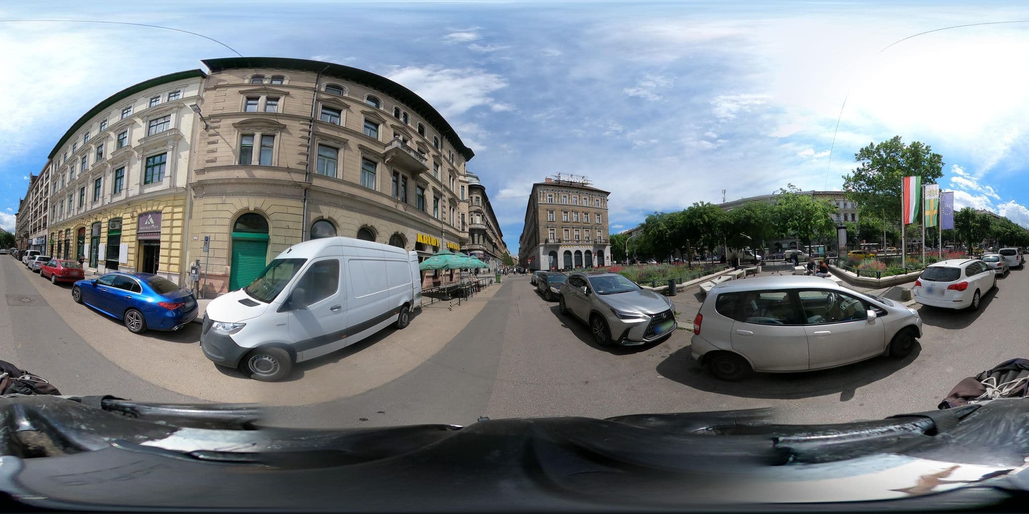 Street view near Street Smart City Apartment, Corvinnegyed — © grozsa11 (CC BY-SA · Mapillary)