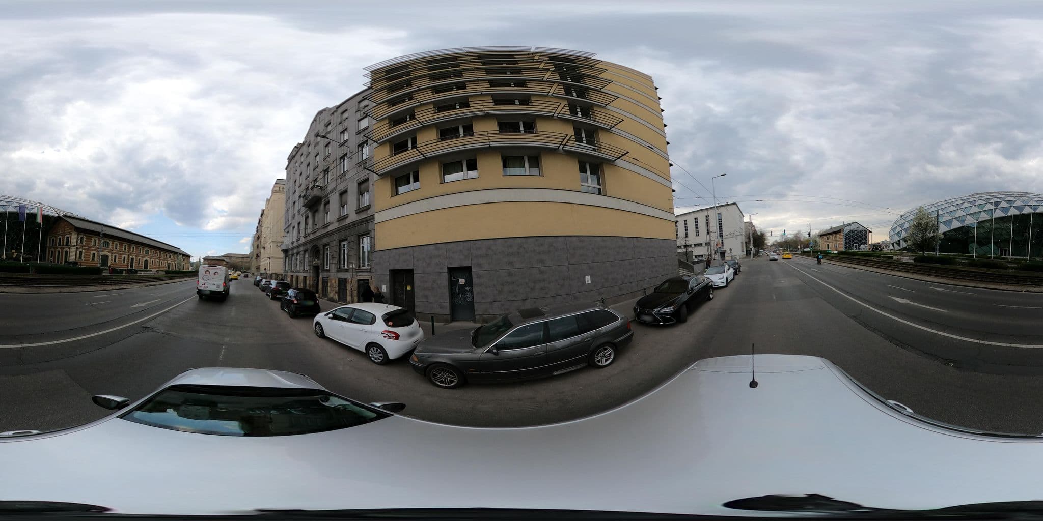 Street view near perkele hostel, Belső-Ferencváros — © vst (CC BY-SA · Mapillary)