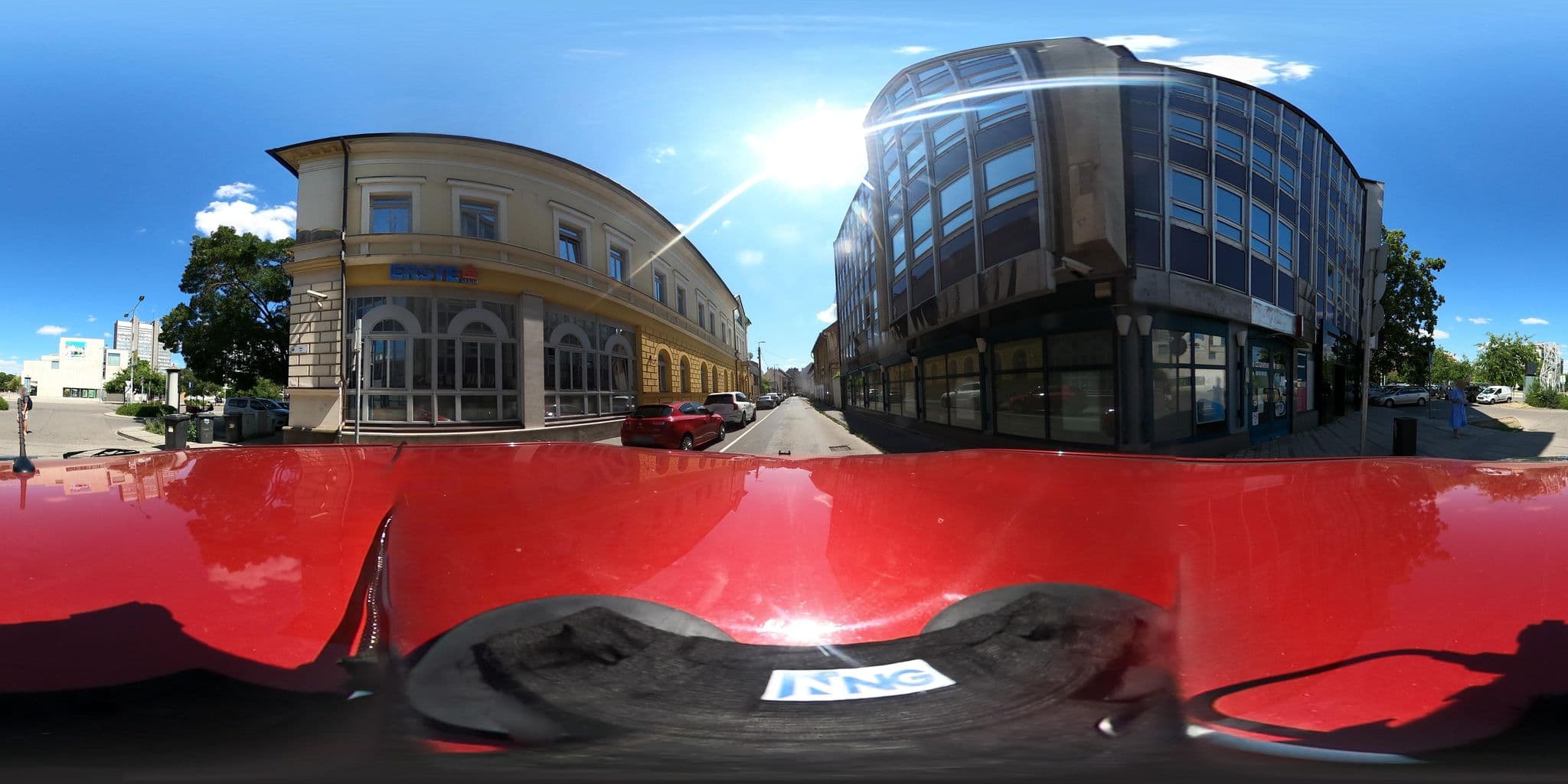 Street view near Baross-hat apartmanház, Szolnok — © nicevalley (CC BY-SA · Mapillary)