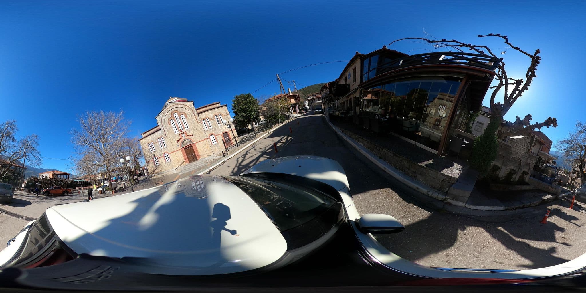 Street view near Ξενοδοχείο "Πολύδροσος", Polídhrosos — © cedionysis (CC BY-SA · Mapillary)