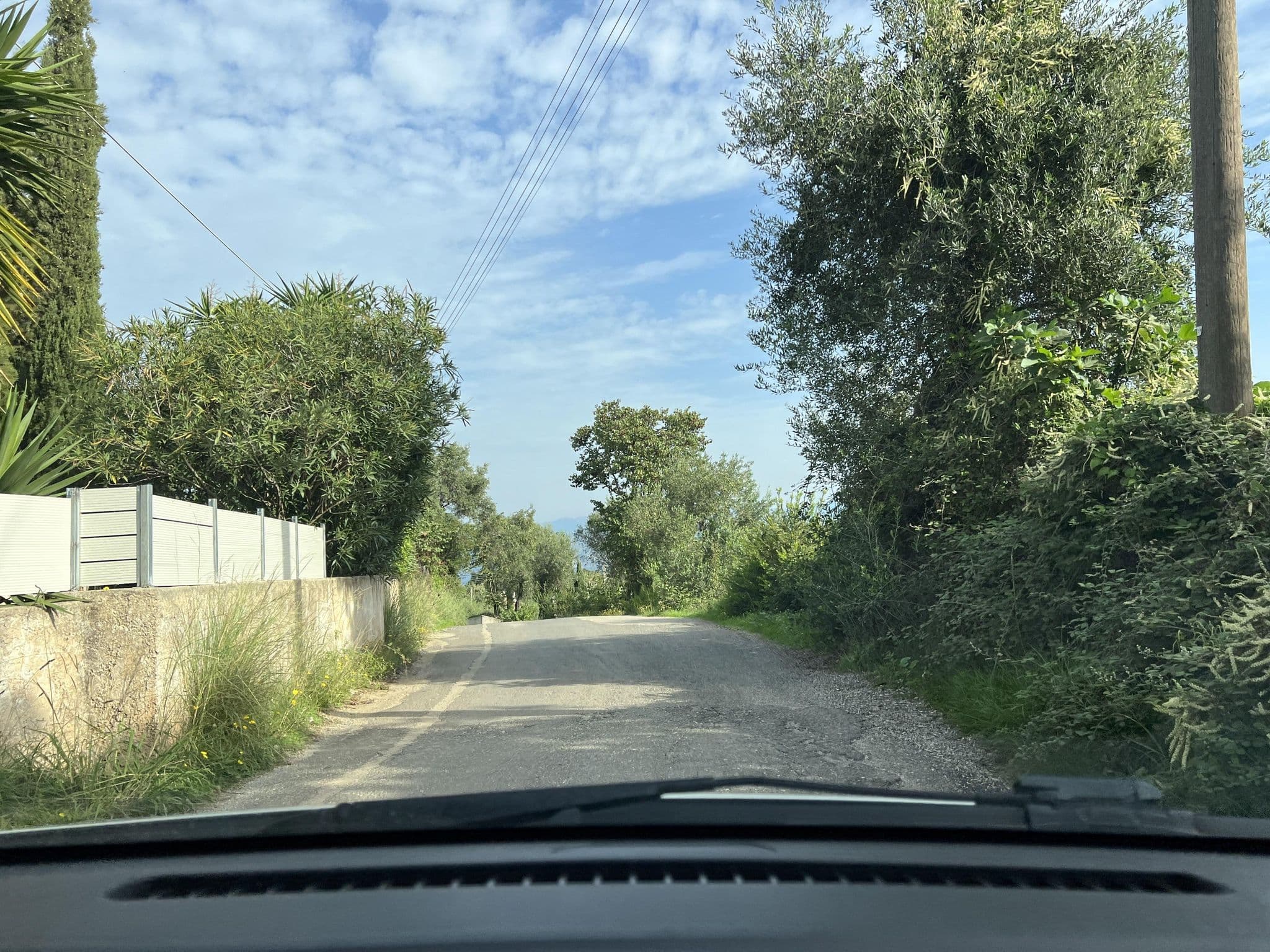 Street view near Villa Agapantha, Acharávi — © VMConsulting (CC BY-SA · Mapillary)