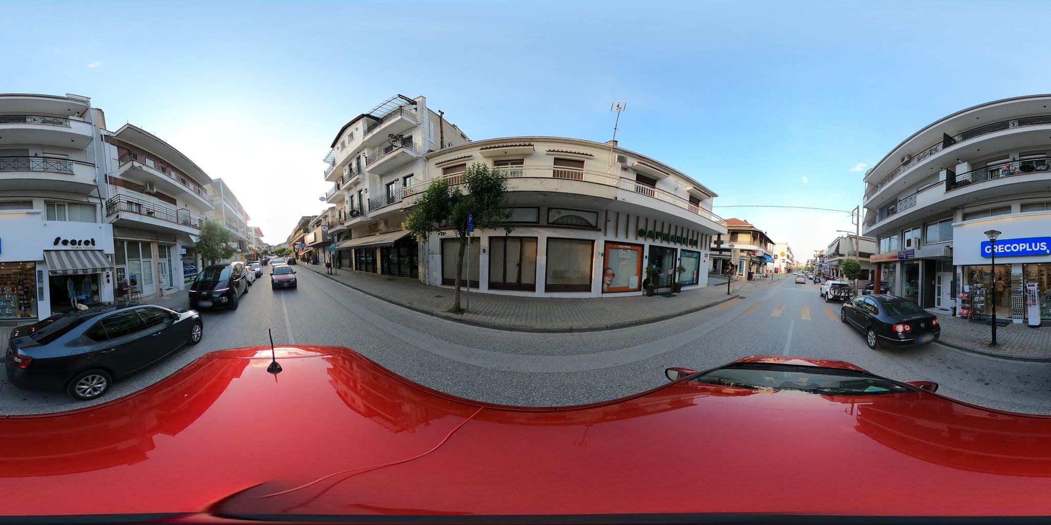 Street view near Meteora Central Hostel, Kalampáka — © nglf (CC BY-SA · Mapillary)