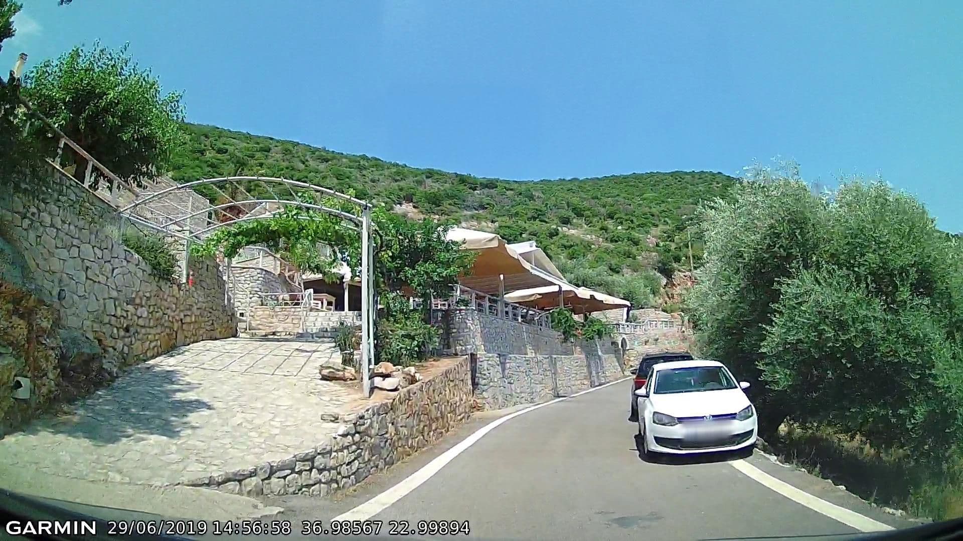 Street view near Cavo Cortia, Leonídio — © pppetros (CC BY-SA · Mapillary)