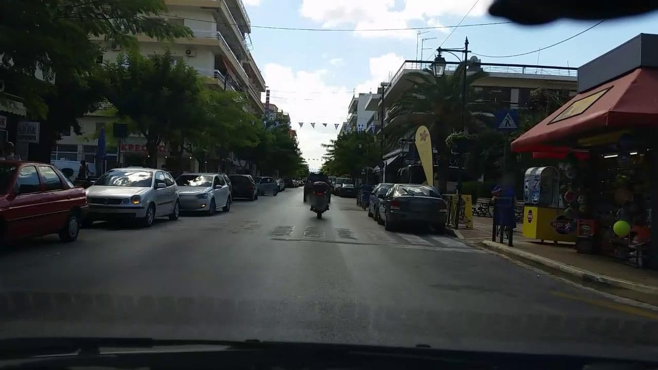 Street view near Alexandros Hotel, Loutráki — © roadroid (CC BY-SA · Mapillary)