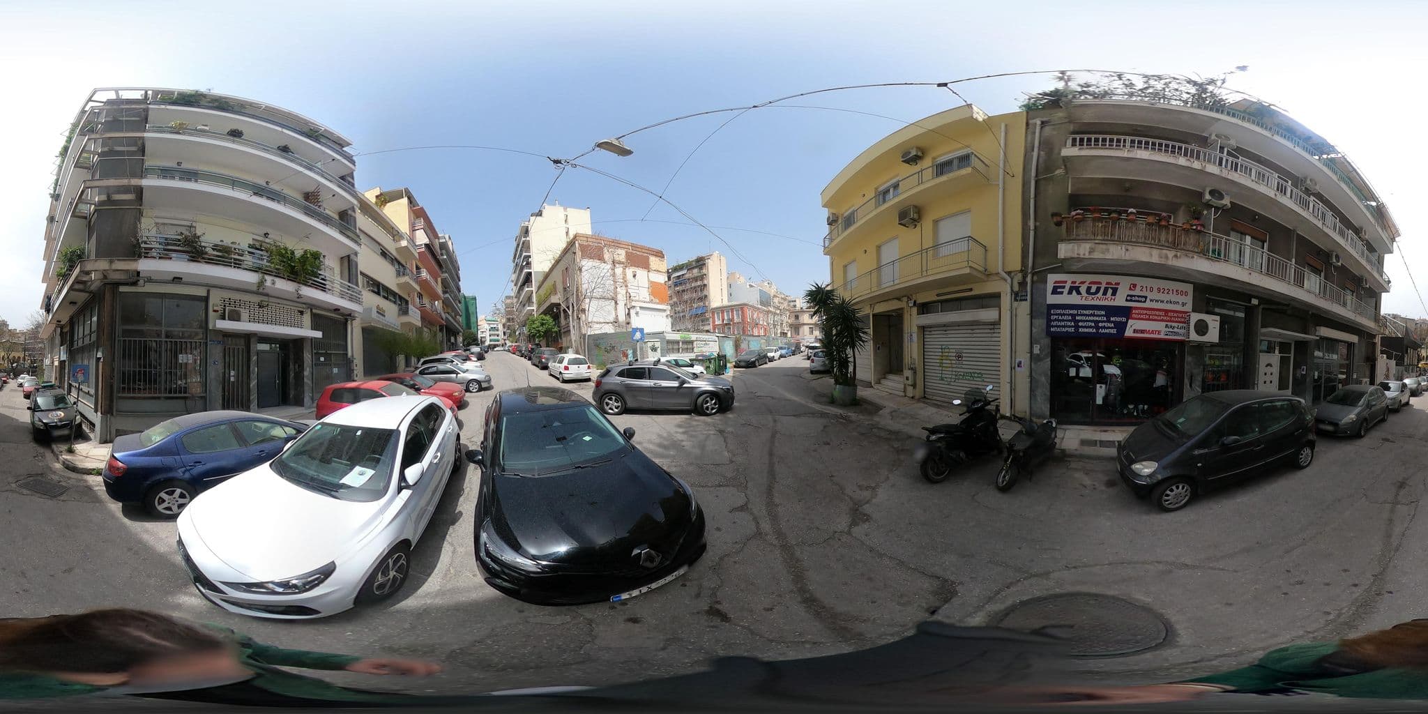 Street view near Athina’s Airbnb, Dhafní — © alexbartzokas (CC BY-SA · Mapillary)