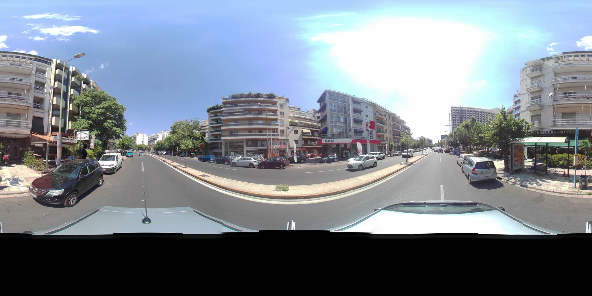 Street view near Ξενοδοχειο Ιλισια, Zográfos — © zaf3kala (CC BY-SA · Mapillary)