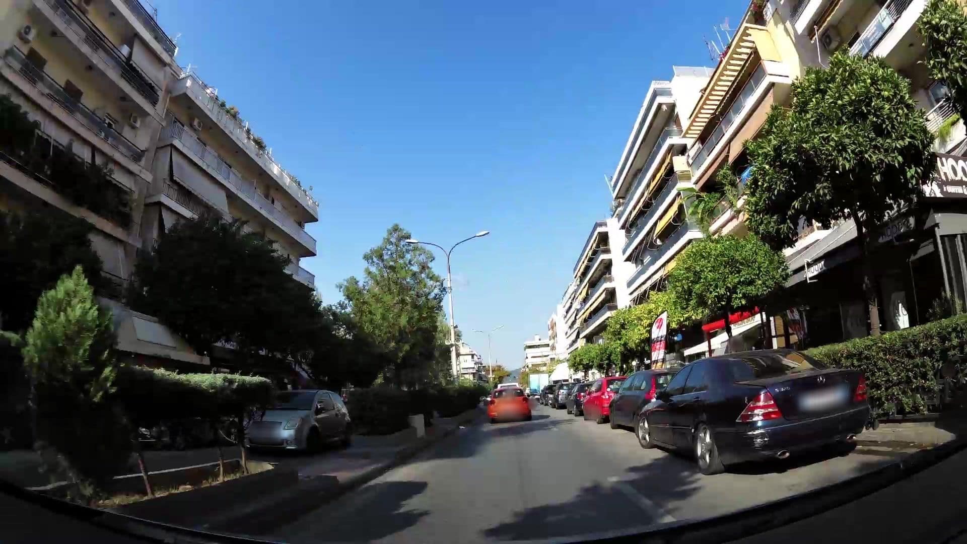Street view near Papagewrgiou Luxury, Zográfos — © kaartcam (CC BY-SA · Mapillary)
