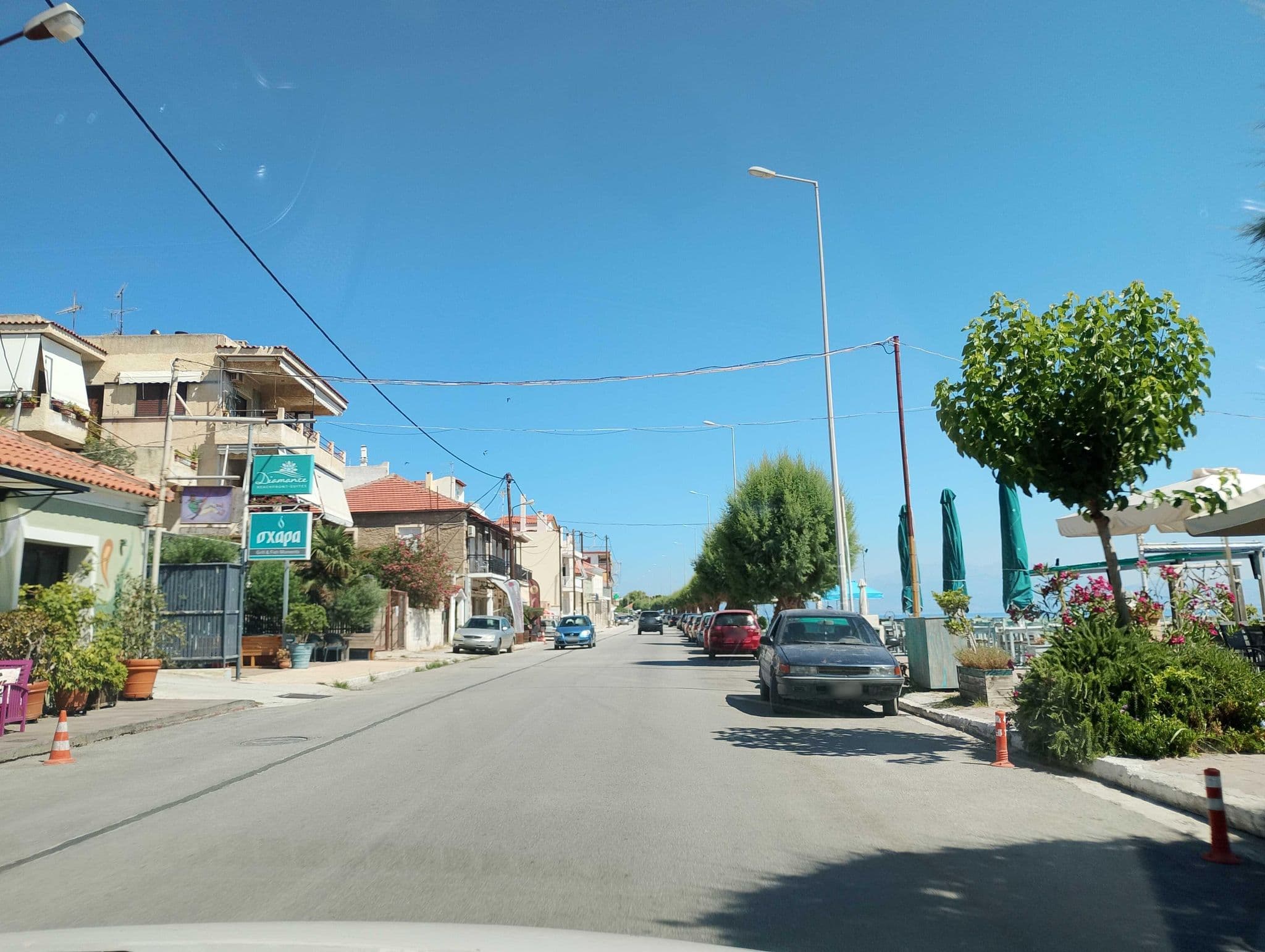 Street view near Diamante Beachfront Suites, Xylókastro — © George_210 (CC BY-SA · Mapillary)