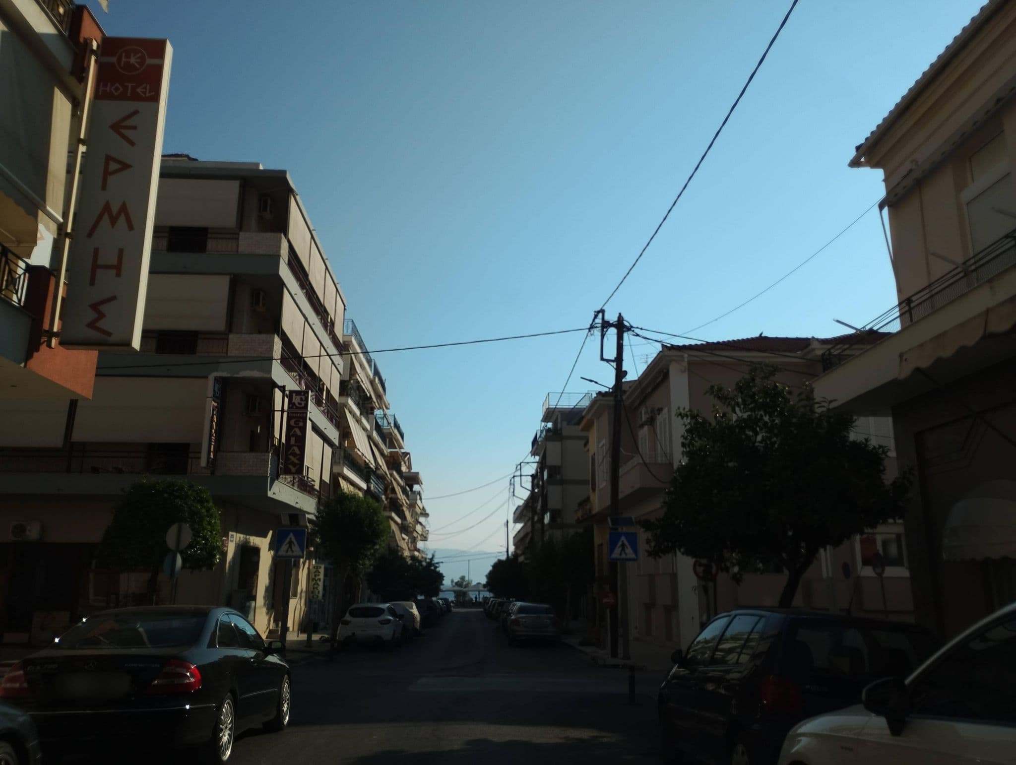 Street view near Hotel Areti, Loutrá Aidhipsoú — © George_210 (CC BY-SA · Mapillary)